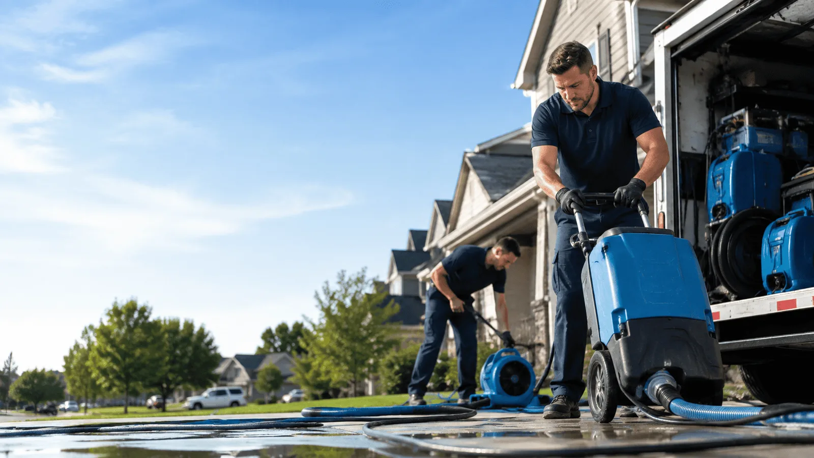 Structural Drying being performed in Ridgefield Park, NJ